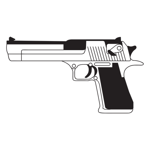 Icono de pistola de águila del desierto Diseño PNG