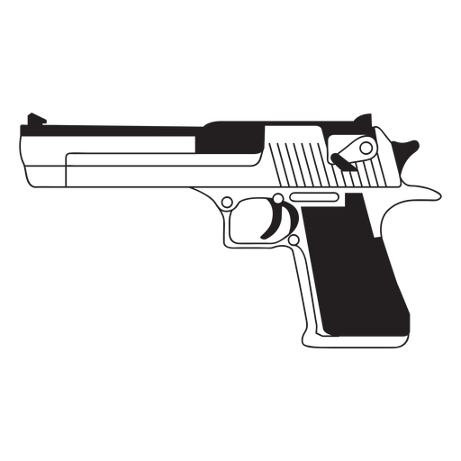 Icono de pistola de ?guila del desierto Diseño PNG