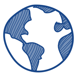 Ícone de rabisco de terra Desenho PNG