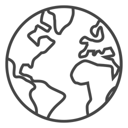 Ícone de traço terrestre Desenho PNG