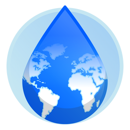 Erdwassertropfen-Symbol PNG-Design
