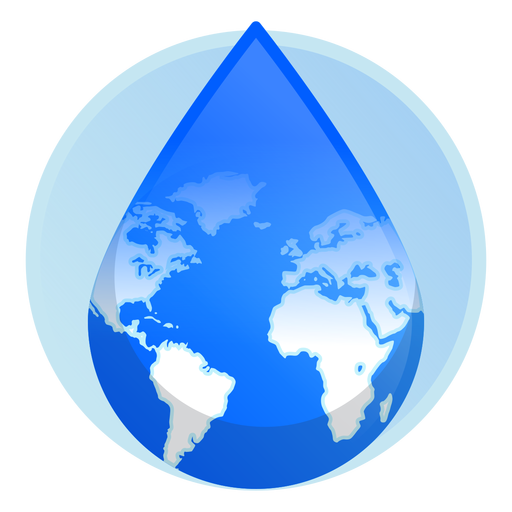 Icono de gota de agua de la tierra - Descargar PNG/SVG ...