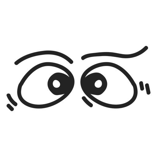 Emoticon kreuzte die Augen PNG-Design