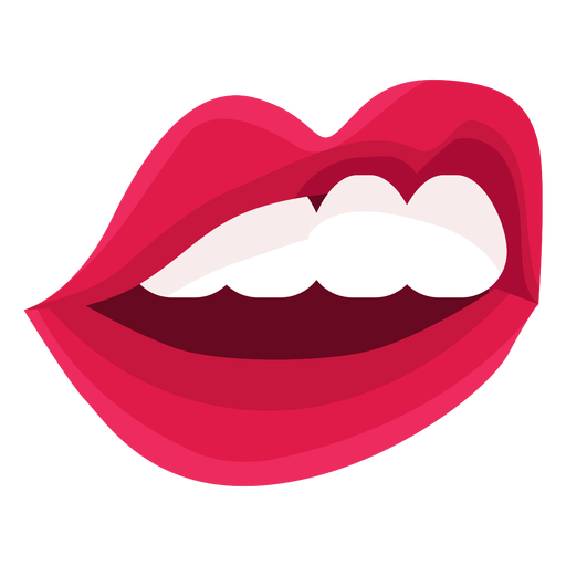 Female mouth expression icon PNG Design