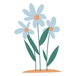 Elemento de flores de jardim Desenho PNG