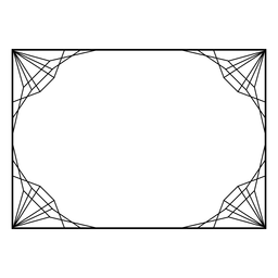 Triângulos geométricos quadro a4 Desenho PNG
