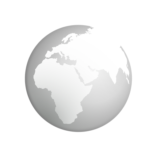 Icono de tierra gris Diseño PNG
