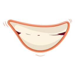 Grinning mouth icon PNG Design
