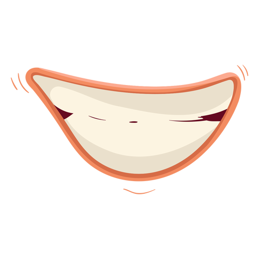 Grinning mouth icon PNG Design