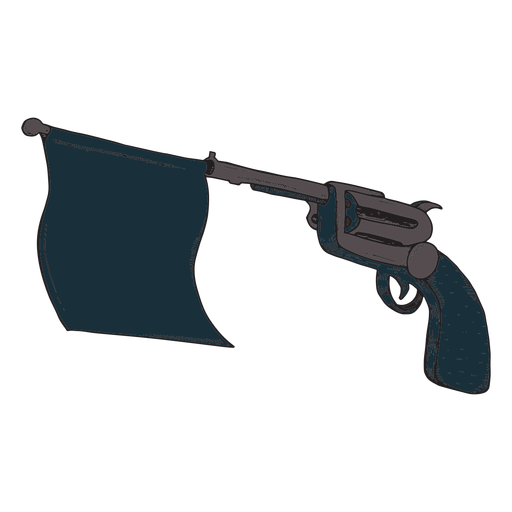 Gun bang flag icon