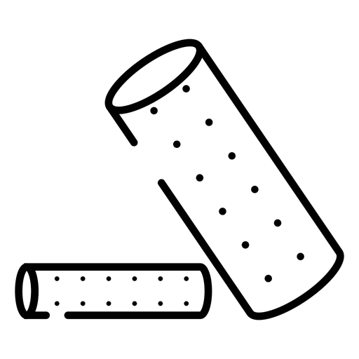 Icono de rodillos de pelo Diseño PNG