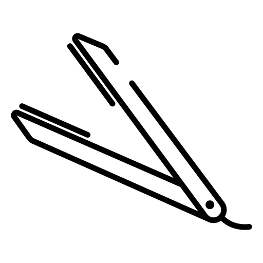 Icono de plancha de pelo Diseño PNG