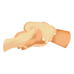 Manos sosteniendo el icono de la mano Diseño PNG
