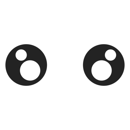 Design PNG E SVG De Olhos De Emoticon De Kawaii Para Camisetas