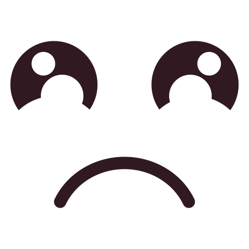 Cara De Emoticon Frunciendo El Ceño Kawaii Descargar Pngsvg Transparente