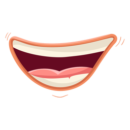 Laughing mouth illustration PNG Design