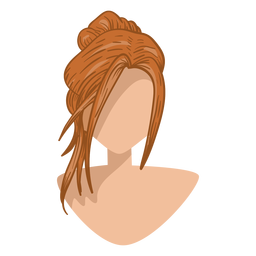 Icono de cabello castaño claro Transparent PNG