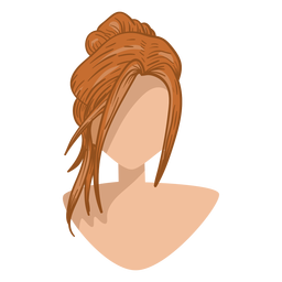 Light brown hair icon PNG Design