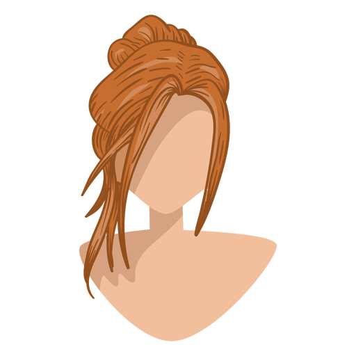 Light brown hair icon PNG Design