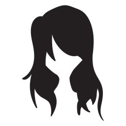 Cabelo de mulher solta plana Cabelo de mulher solta plana