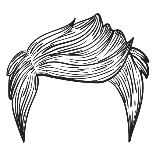 Design PNG E SVG De Silhueta De Cabelo Com Tranças Duplas Para Camisetas