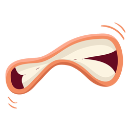 Ilustración de boca aislada Diseño PNG