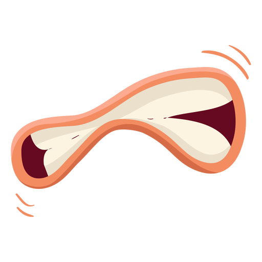 Mouth isolated illustration