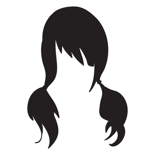 Pigtails hair flat icon PNG Design