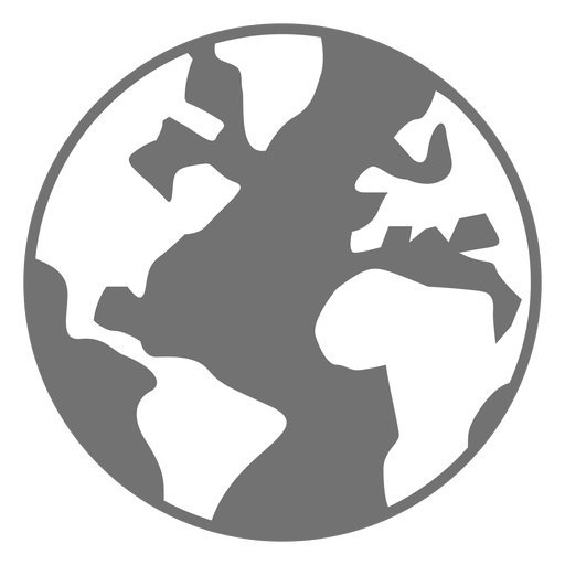 Planet earth flat icon PNG Design