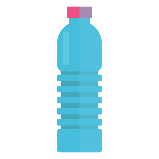 Plastikflasche des Wasserikons PNG-Design