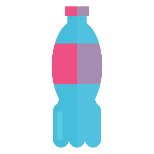 Ícone de garrafa de água de plástico Desenho PNG