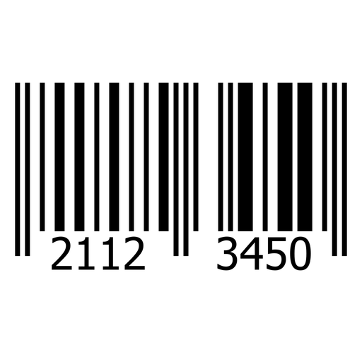 Product barcode label PNG Design