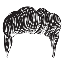 Ícone de cabelo masculino de Quiff Desenho PNG