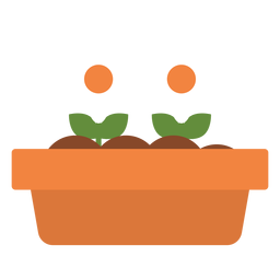 Rectangular flower planter icon Rectangular flower planter icon