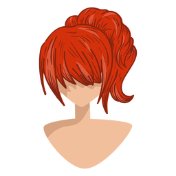 Red hair icon Transparent PNG