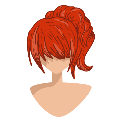 Red hair icon - Transparent PNG & SVG vector file