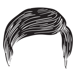Icono de cabello de hombres regulares