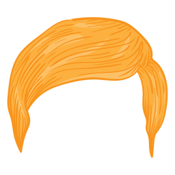 Ilustración de cabello de hombres regulares Diseño PNG
