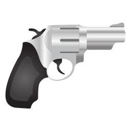 Detailliertes Revolver-Symbol PNG-Design