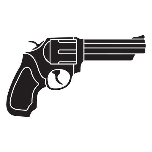 Flaches Symbol für Revolver PNG-Design