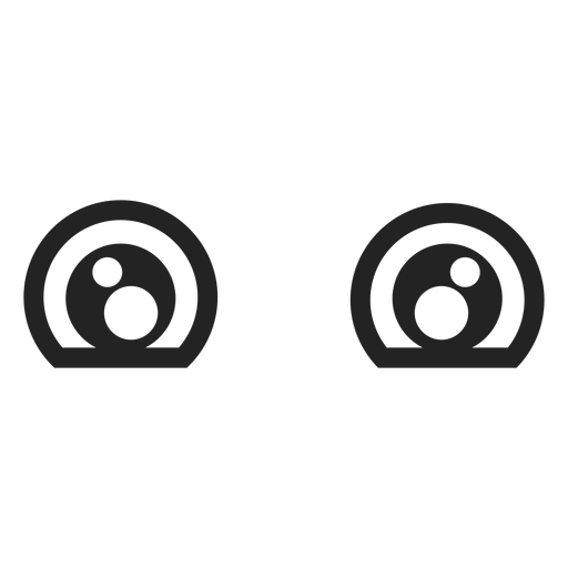 Design PNG E SVG De Desenhos Animados Confusos Dos Olhos Do Emoticon Para  Camisetas