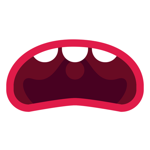 Icono de boca abierta triste Diseño PNG