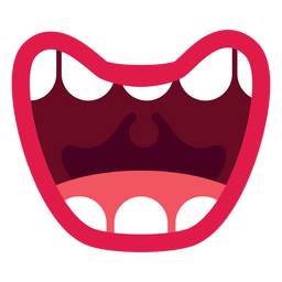 Icono de miedo boca abierta Icono de miedo boca abierta