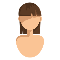 Short straight cut hair icon Transparent PNG