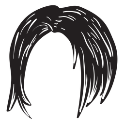 Ícone de cabelo curto de mulher Desenho PNG