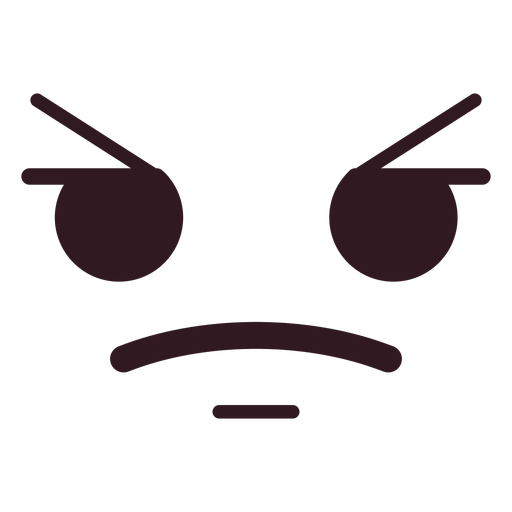 Cara De Emoticon Enojado Simple Descargar Pngsvg Transparente