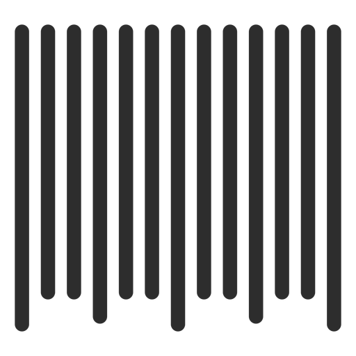 Simple barcode design PNG Design