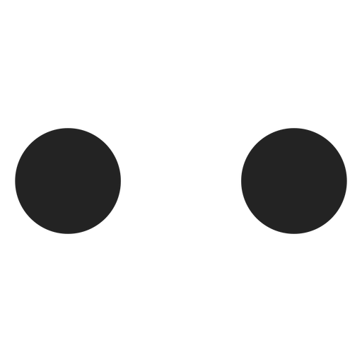 Einfache Kreis Emoticon Augen PNG-Design