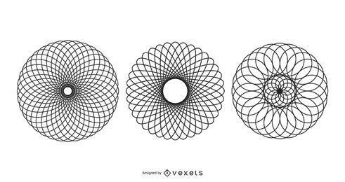 Ellipsograph spiral vectors
