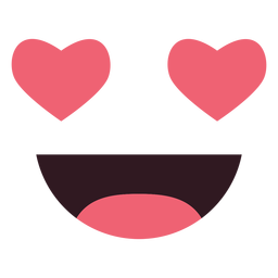 Simple Inlove Emoticon Face PNG & SVG Design For T-Shirts